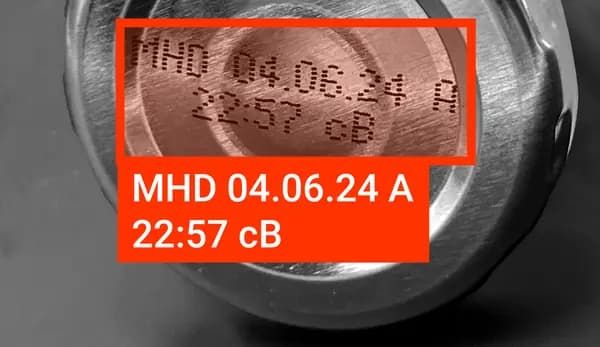 Text recognition dotted